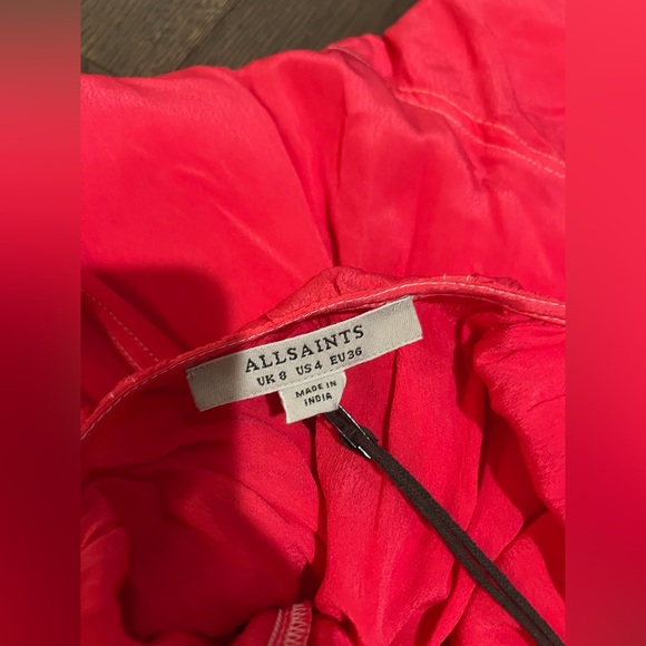 Allsaints nwt pink flowy low back dress - Picture 4 of 4